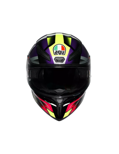 Casco AGV K1 S Fastlap Negro/Morado/Rosa