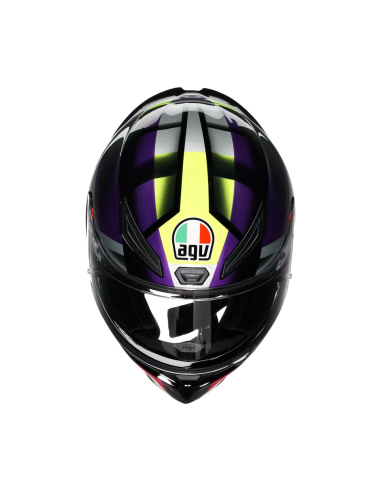 Casco AGV K1 S Fastlap Negro/Morado/Rosa