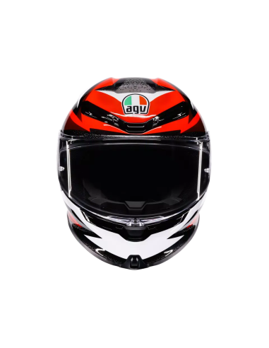 Casco AGV K6 S Braven Negro/Rojo/Blanco