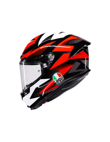 Casco AGV K6 S Braven Negro/Rojo/Blanco