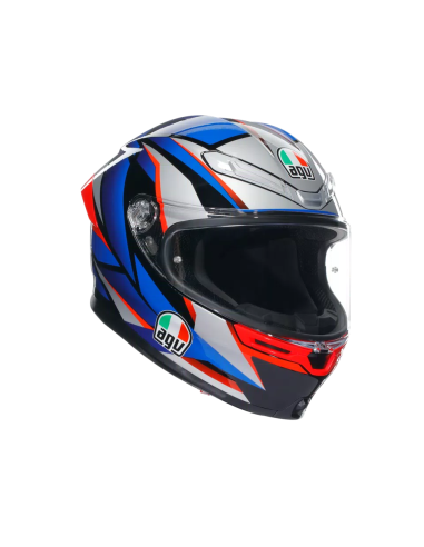 Casco AGV K6 S Slashcut Negro/Azul/Rojo