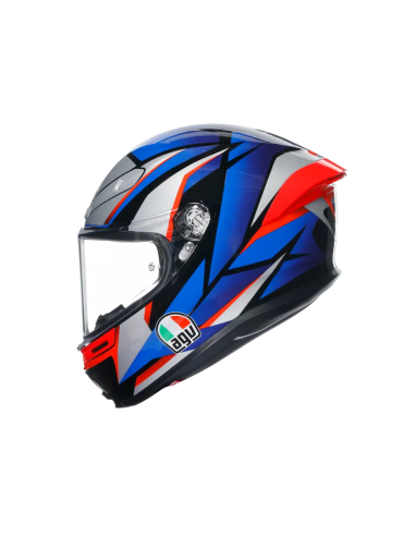 Casco AGV K6 S Slashcut Negro/Azul/Rojo