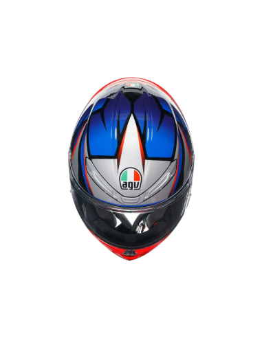 Casco AGV K6 S Slashcut Negro/Azul/Rojo