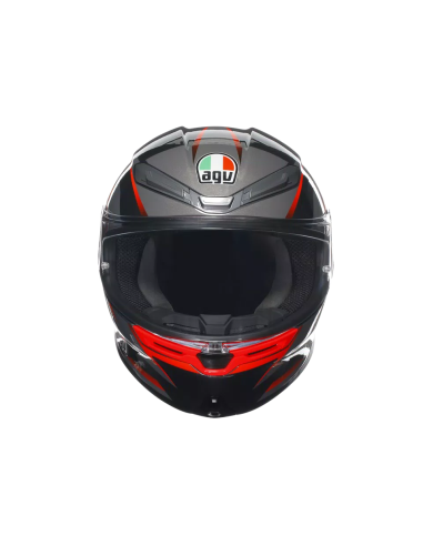 Casco AGV K6 S Slashcut Negro/Gris/Rojo
