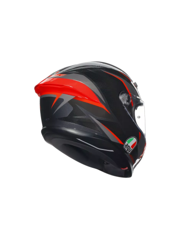 Casco AGV K6 S Slashcut Negro/Gris/Rojo
