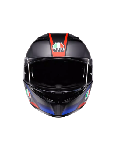 Casco AGV K3 Striga Negro Mate/Azul/Rojo
