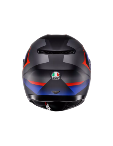 Casco AGV K3 Striga Negro Mate/Azul/Rojo