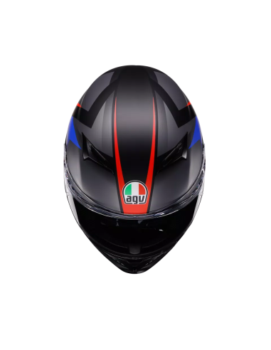 Casco AGV K3 Striga Negro Mate/Azul/Rojo