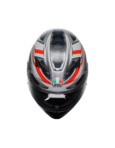 Casco AGV K3 Space Blanco Mate/Rojo Fluo