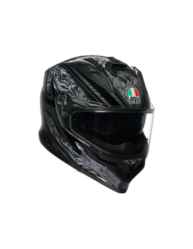 Casco AGV K7 Damascus Negro/Plata