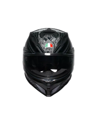 Casco AGV K7 Damascus Negro/Plata