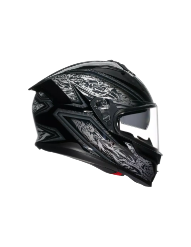 Casco AGV K7 Damascus Negro/Plata