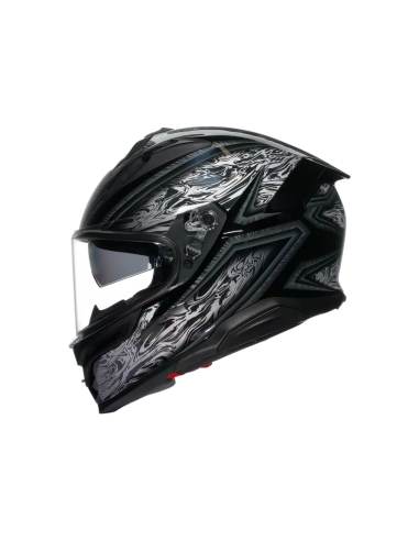 Casco AGV K7 Damascus Negro/Plata