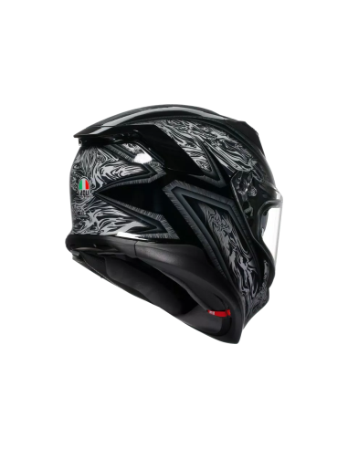 Casco AGV K7 Damascus Negro/Plata