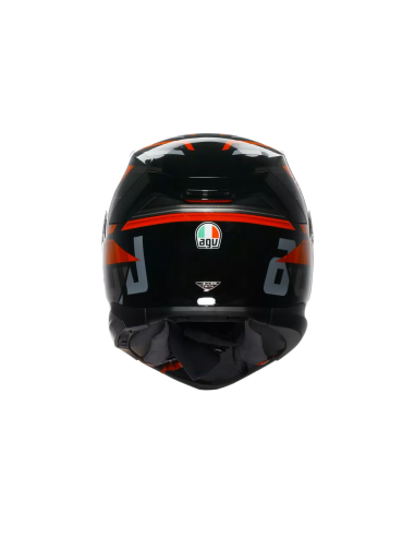 Casco AGV K7 Taurax Negro/Rojo