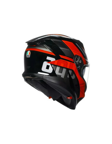 Casco AGV K7 Taurax Negro/Rojo