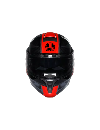 Casco AGV Streetmodular Ledro Negro/Rojo