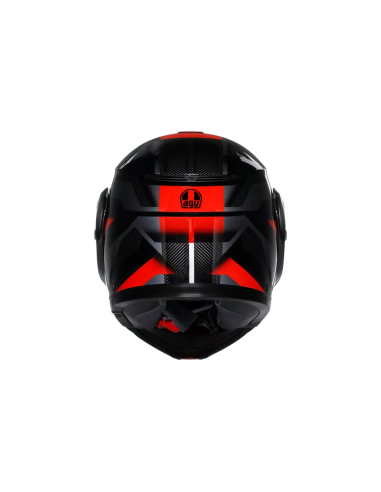 Casco AGV Streetmodular Ledro Negro/Rojo