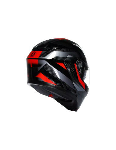Casco AGV Streetmodular Ledro Negro/Rojo