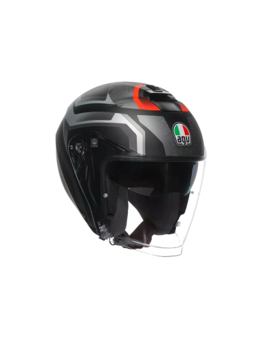 Casco AGV Irides Zurigo Negro Mate/Gris