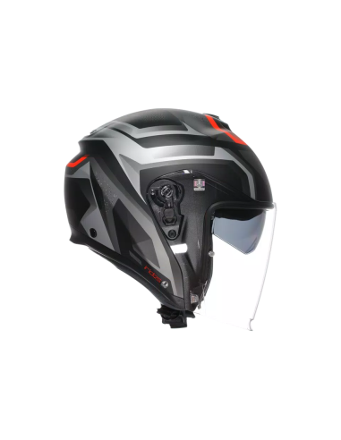 Casco AGV Irides Zurigo Negro Mate/Gris