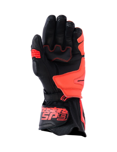 Guantes ALPINESTARS SP-9 Negro/Rojo Fluo