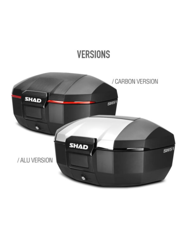 Maleta Top Case SHAD SH51 Carbono