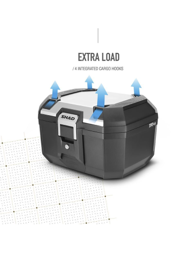 Maleta Top Case SHAD TR46 Terra Aluminio