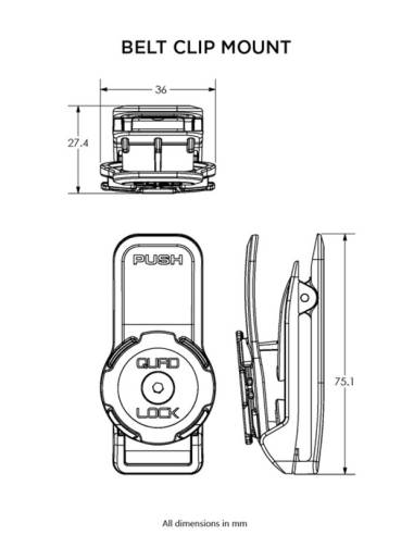 Soporte QUAD LOCK para Cinturón/Mochila