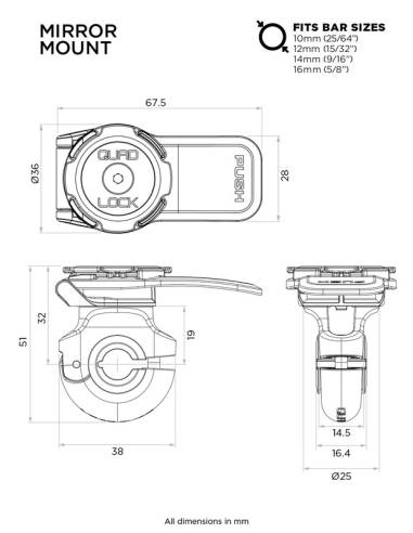 Soporte para Smatphone QUAD LOCK para...