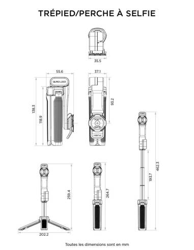 Trípode / Palo Selfie QUAD LOCK