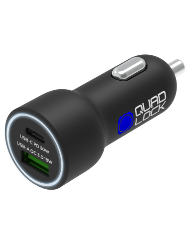 Cargador para Mechero QUAD LOCK Doble...
