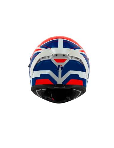 Casco HEBO A618 Force Blanco/Azul/Rojo