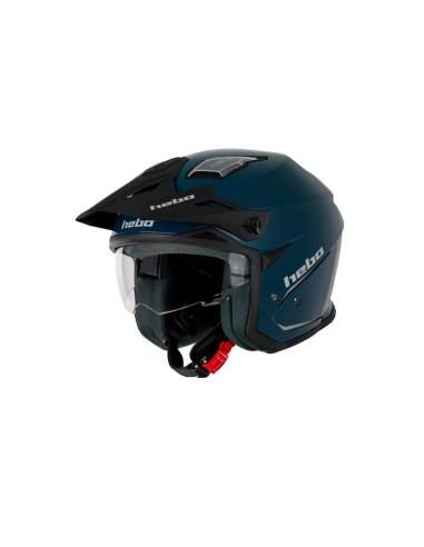 Casco HEBO HTR-P01 V6 Mono Duo Mate Azul