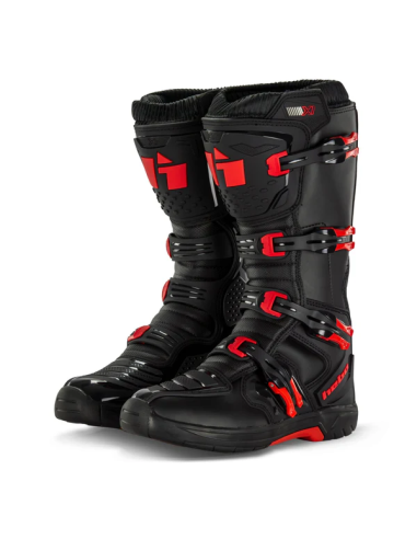 Botas HEBO MX X1 Negro/Rojo