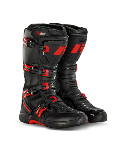 Botas HEBO MX X1 Negro/Rojo
