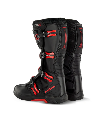 Botas HEBO MX X1 Negro/Rojo