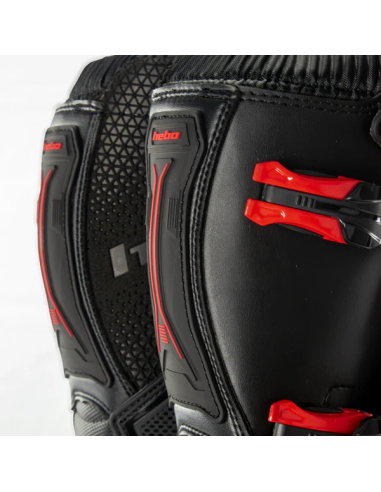 Botas HEBO MX X1 Negro/Rojo
