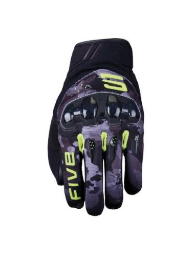 Guantes FIVE RSX Camo/Amarillo Fluo