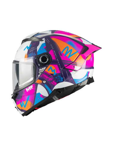 Casco MT Thunder 4 R SV Pipen C8 Brillo