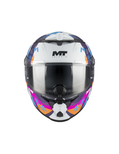 Casco MT Thunder 4 R SV Pipen C8 Brillo