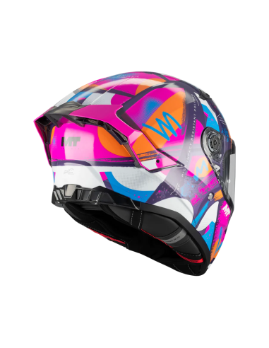 Casco MT Thunder 4 R SV Pipen C8 Brillo