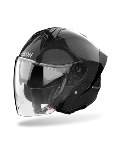 Casco AIROH H 21 Carbon Brillo