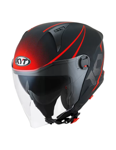 Casco KYT D-CITY Colorful Rojo Mate