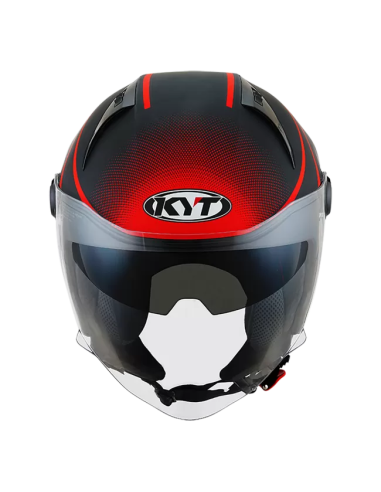 Casco KYT D-CITY Colorful Rojo Mate