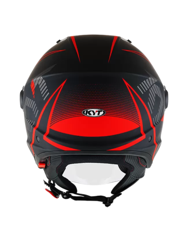 Casco KYT D-CITY Colorful Rojo Mate