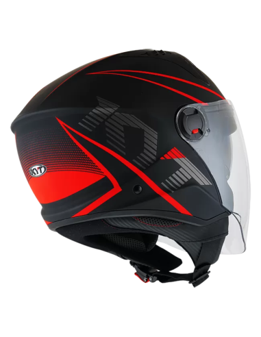 Casco KYT D-CITY Colorful Rojo Mate