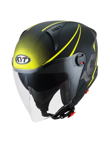 Casco KYT D-CITY Colorful Amarillo Fluo