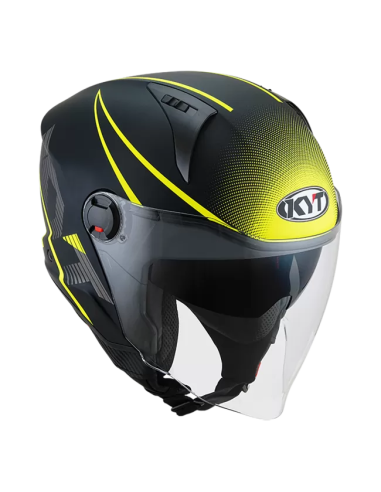 Casco KYT D-CITY Colorful Amarillo Fluo