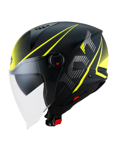 Casco KYT D-CITY Colorful Amarillo Fluo